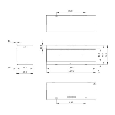 iX15 Front Dimensions